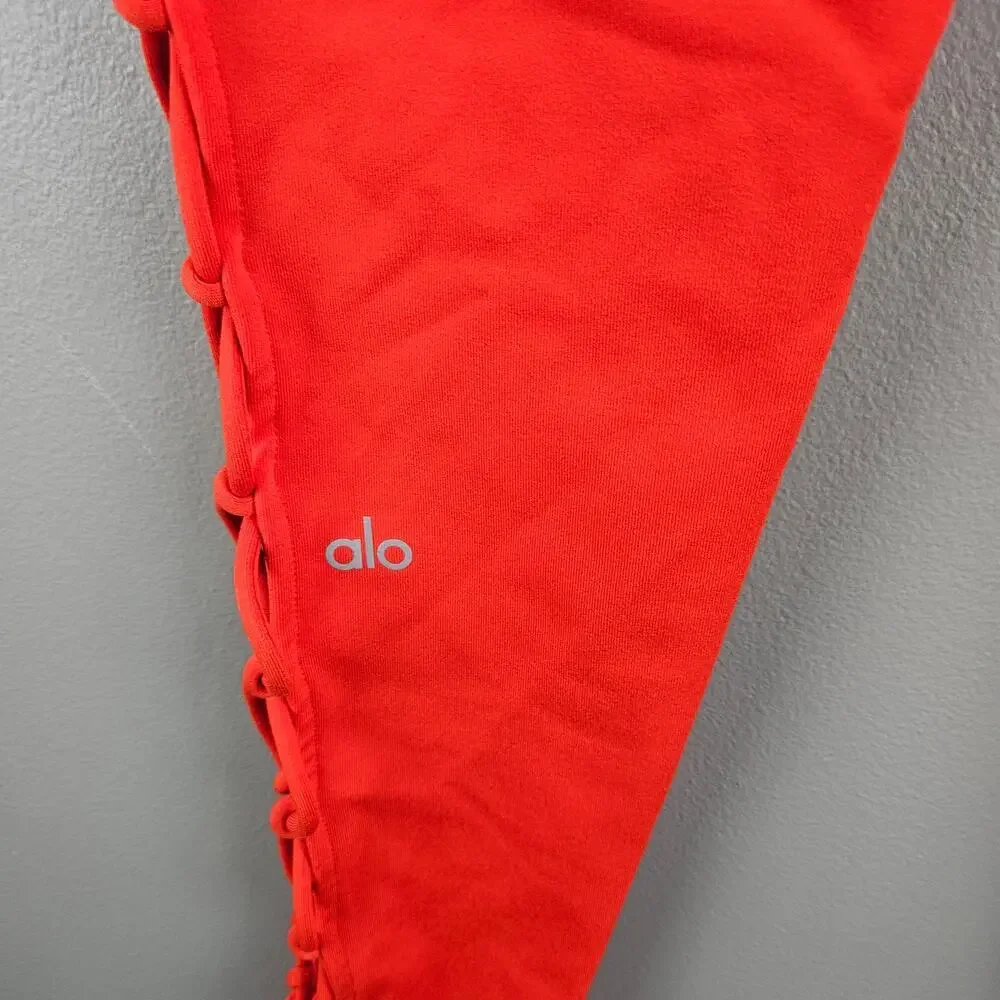 Alo Yoga Interlace High Rise Leggings Cherry Pop‎